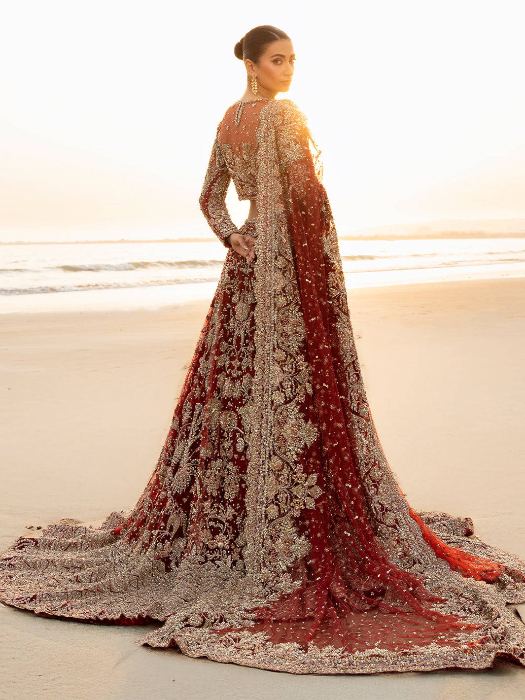 Stunning Red Pakistani Bridal Lehenga Choli for Dream Weddings