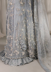 Royal Sharara Kameez Blue Pakistani Wedding Dress