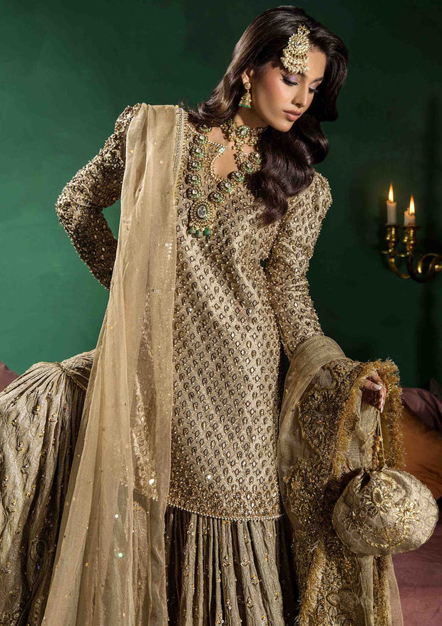Royal Shirt and Farshi Gharara Dupatta Pakistani Bridal Dress