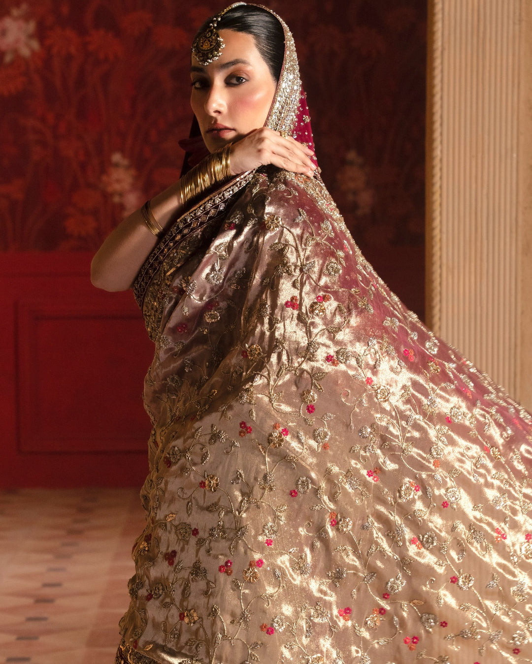 Royal Pakistani Wedding Dress in Bridal Lehenga Choli Style