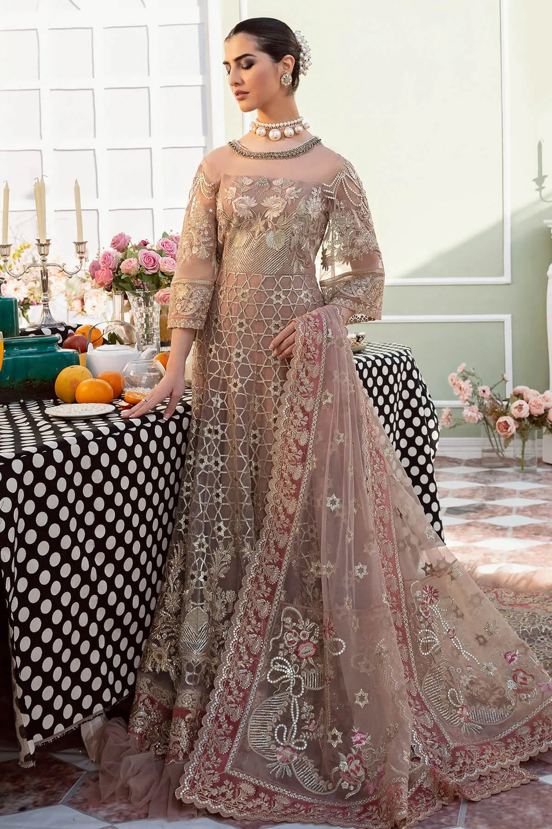 Bodice Embroidered Ensemble