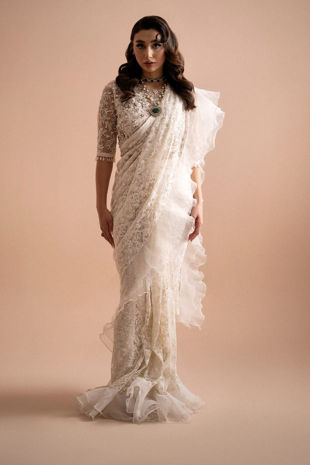 Imrozia Net Pakistani Dresses Embroidered Hand Embellished