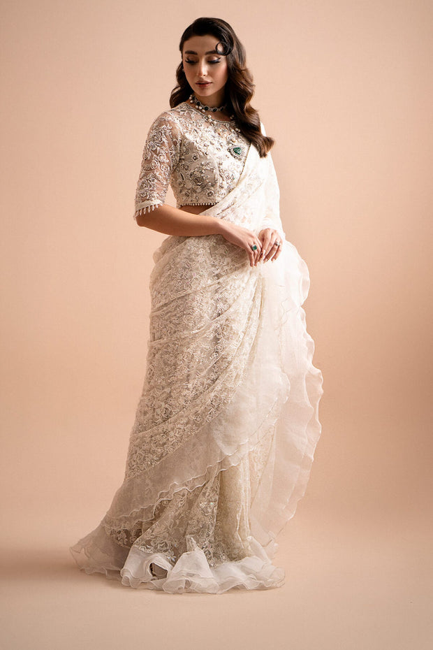 Imrozia Net Pakistani Dresses Embroidered Hand Embellished