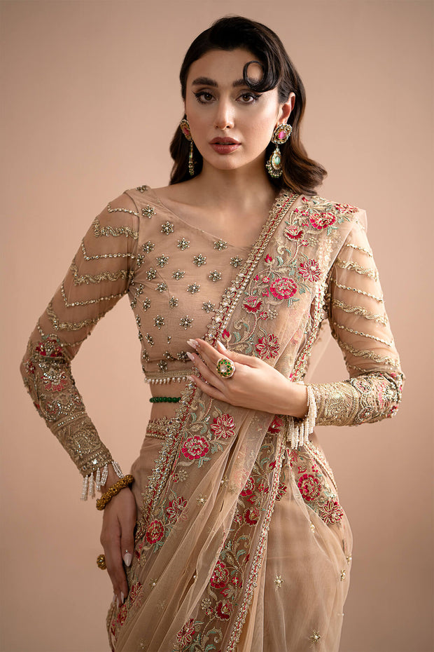 Imrozia Net Pakistani Dresses Embroidered Hand