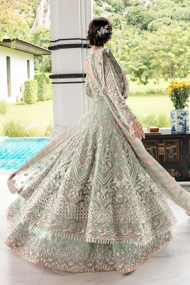 Seraphina Light Ferozi Pakistani Bridal Dress