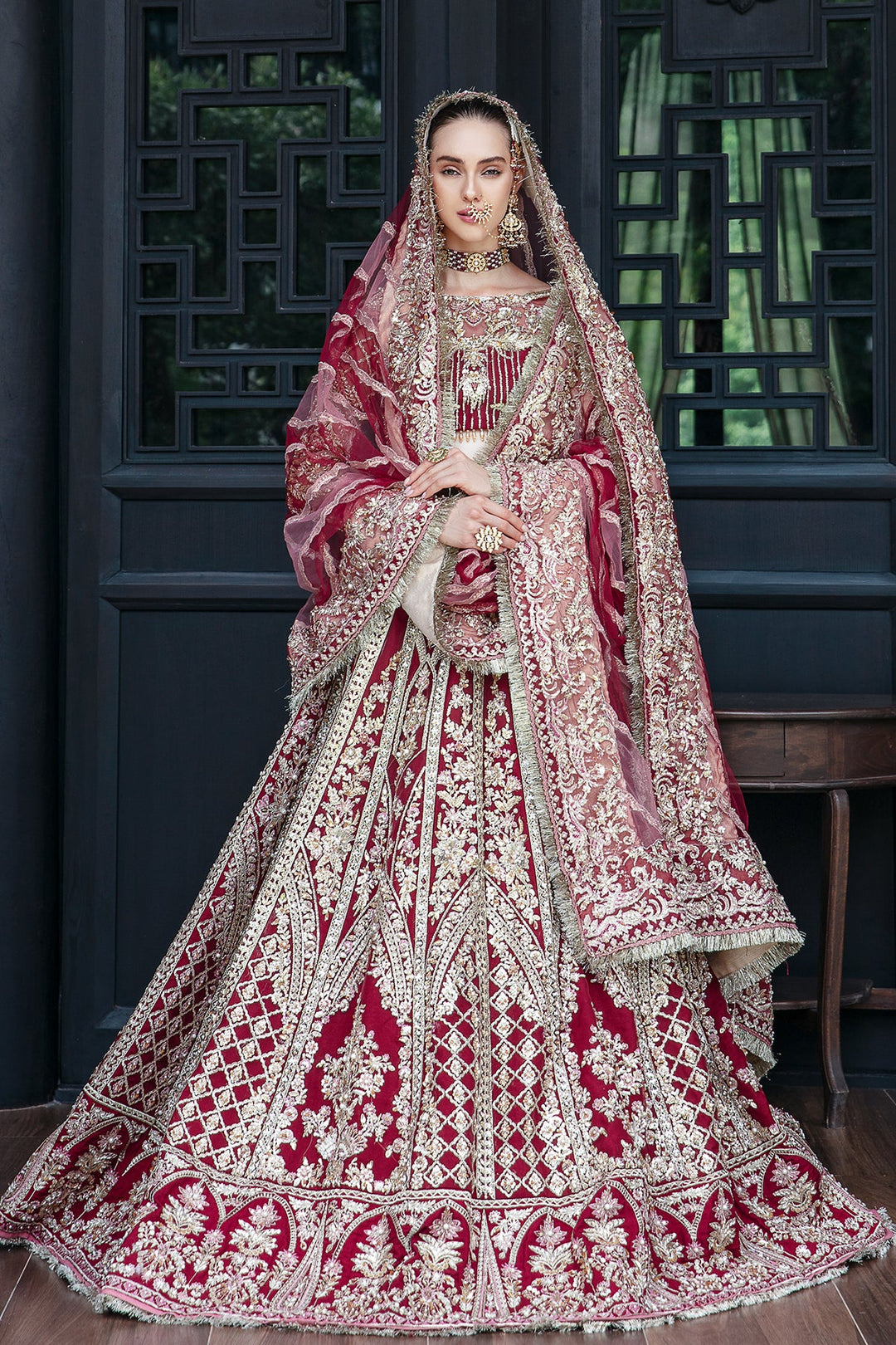 Enchanting Marigold Pakistani Bridal Dress for Elegance