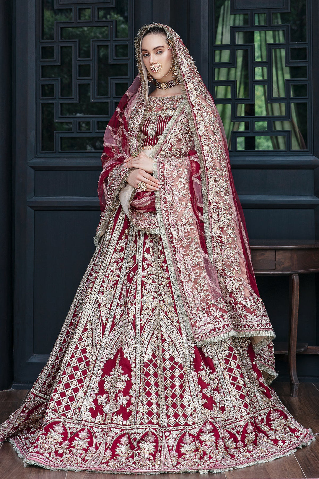 Enchanting Marigold Pakistani Bridal Dress for Elegance