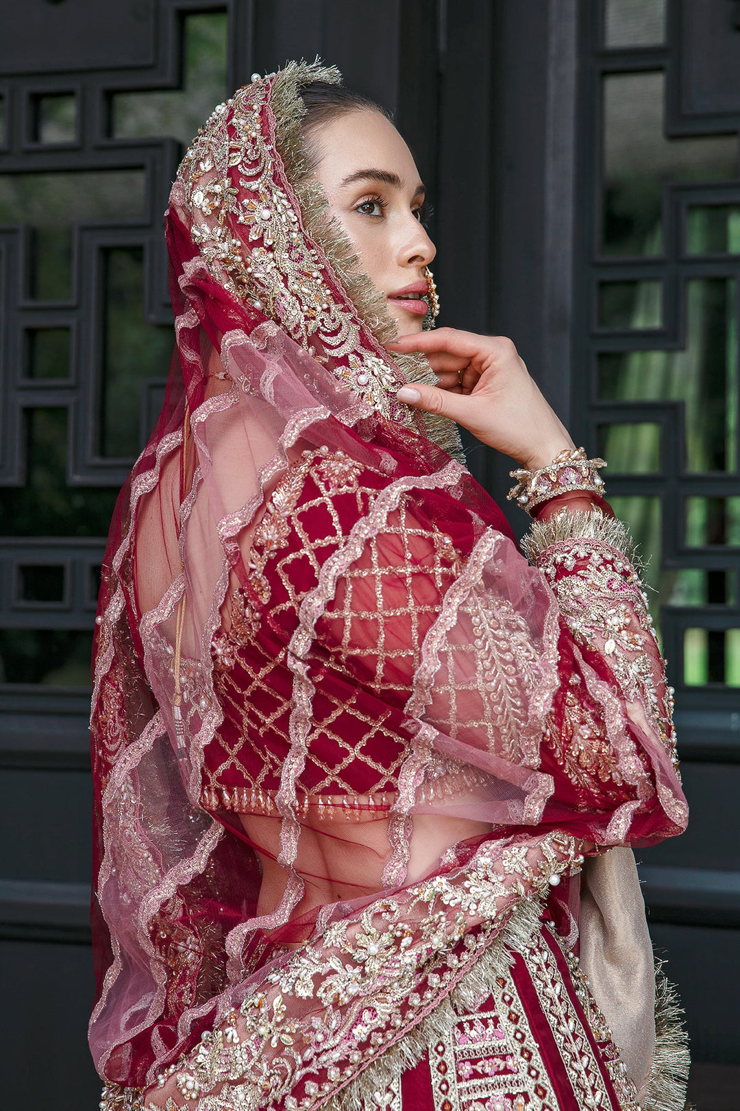 Enchanting Marigold Pakistani Bridal Dress for Elegance