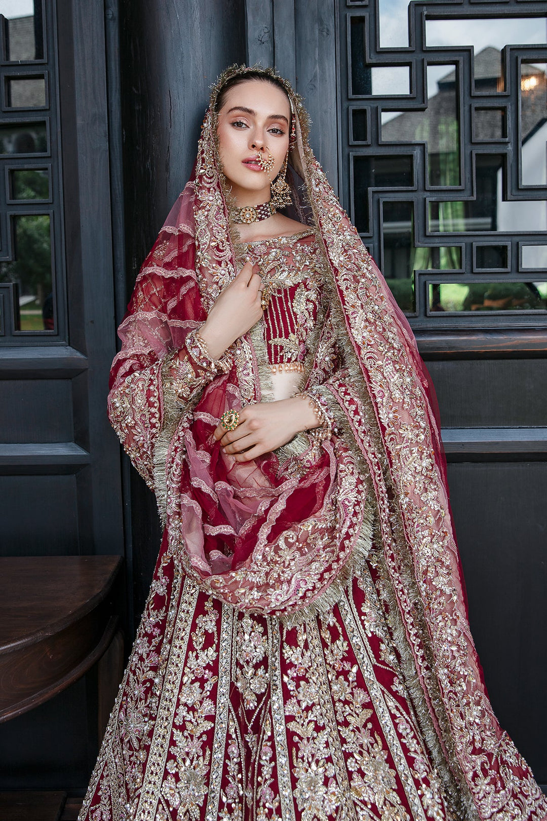 Enchanting Marigold Pakistani Bridal Dress for Elegance
