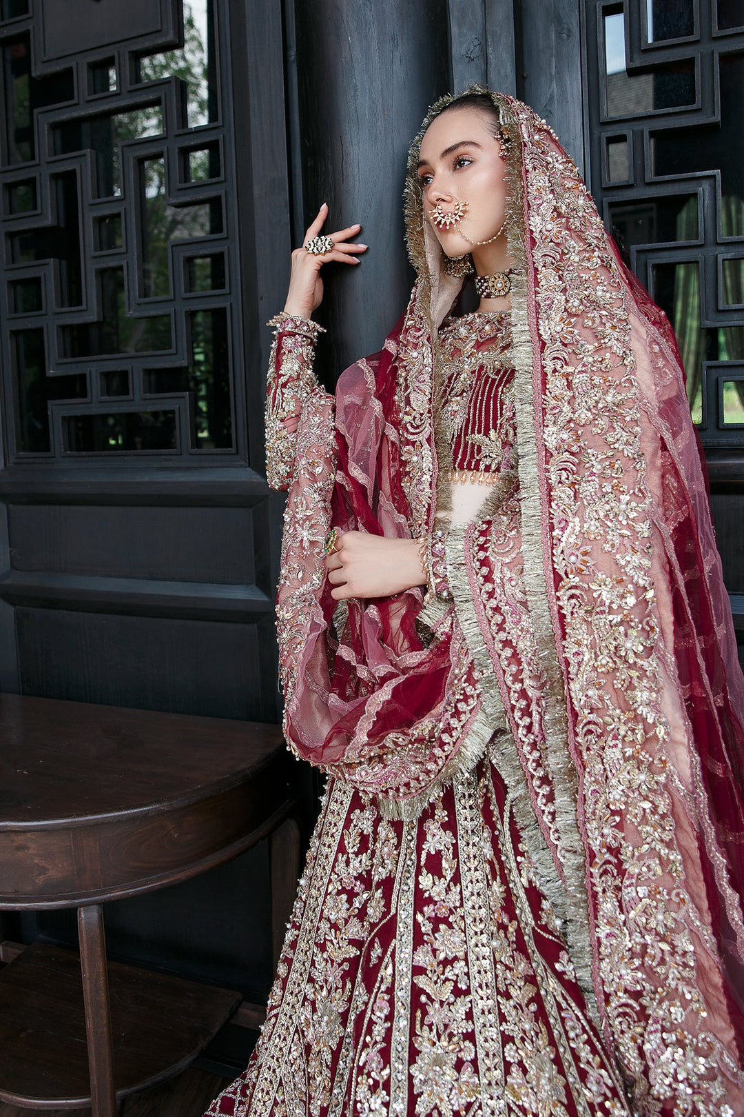 Enchanting Marigold Pakistani Bridal Dress for Elegance