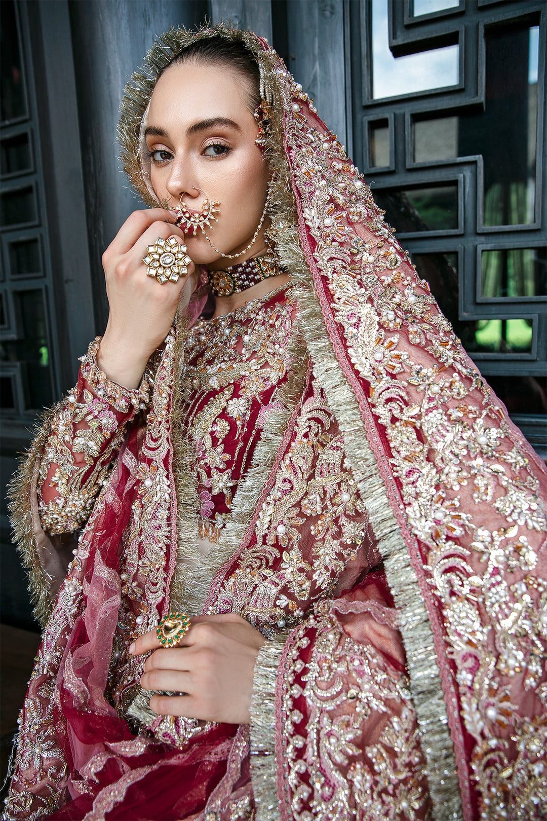 Enchanting Marigold Pakistani Bridal Dress for Elegance