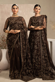 Elegant Black Sequins Embroidered Net Party Dress