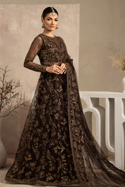 Elegant Black Sequins Embroidered Net Party Dress