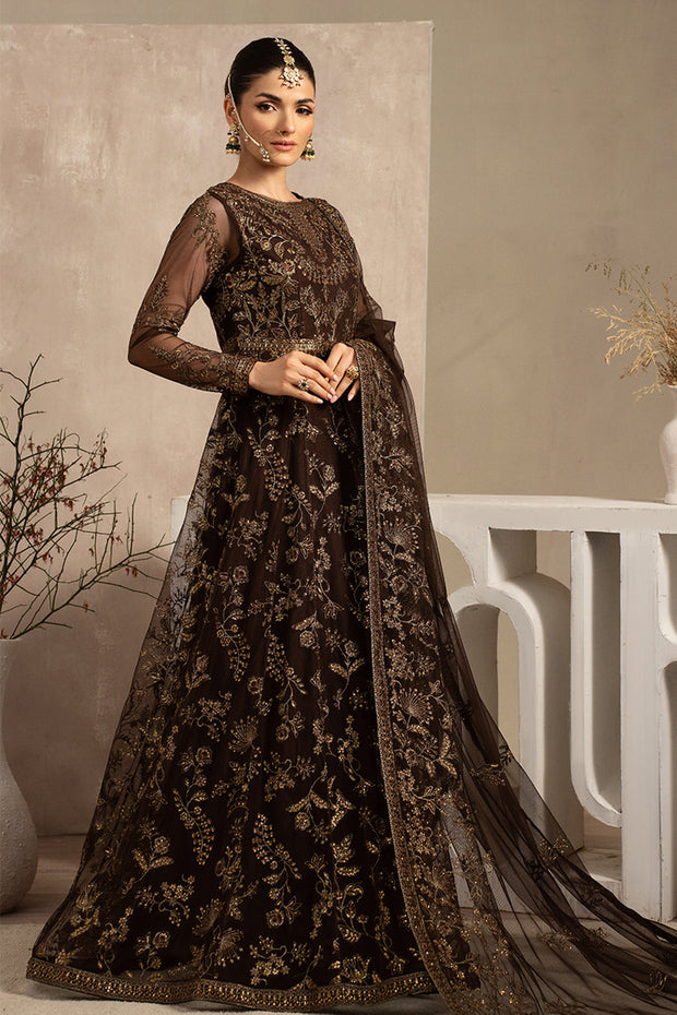 Elegant Black Sequins Embroidered Net Party Dress
