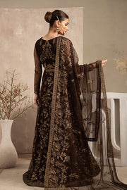 Elegant Black Sequins Embroidered Net Party Dress