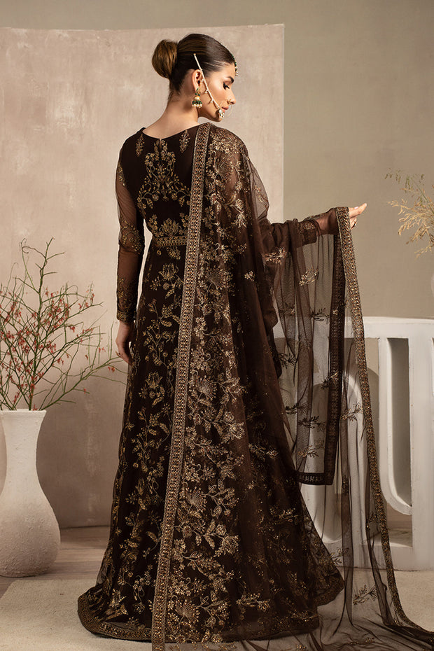 Elegant Black Sequins Embroidered Net Party Dress