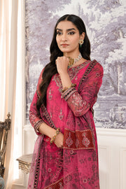 Elegant Orange and Green Sequins Embroidered Net Shirt