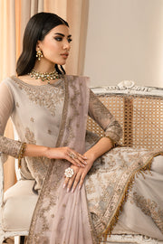 Elegant Sequins Embroidered Net Gharara in Contrast Colors