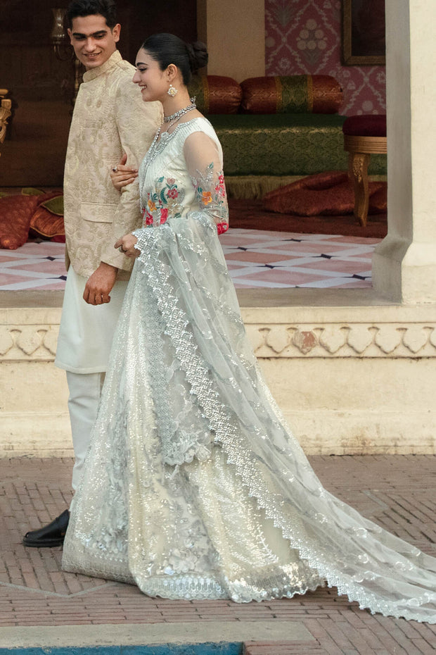 Elegant Pakistani Bridal Dress with Embroidered Detailing