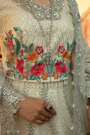 Embroidered Organza Lehenga Pakistani Bridal Dress