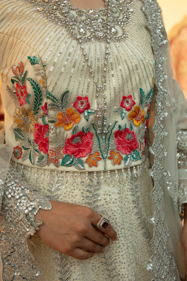 Elegant Pakistani Bridal Dress with Embroidered Detailing