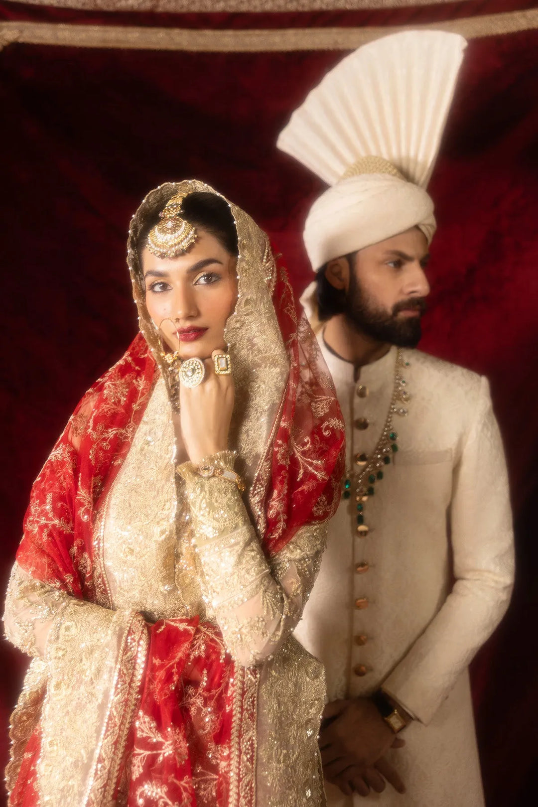 Elegant Pakistani Bridal Dress with Intricate Embroidery