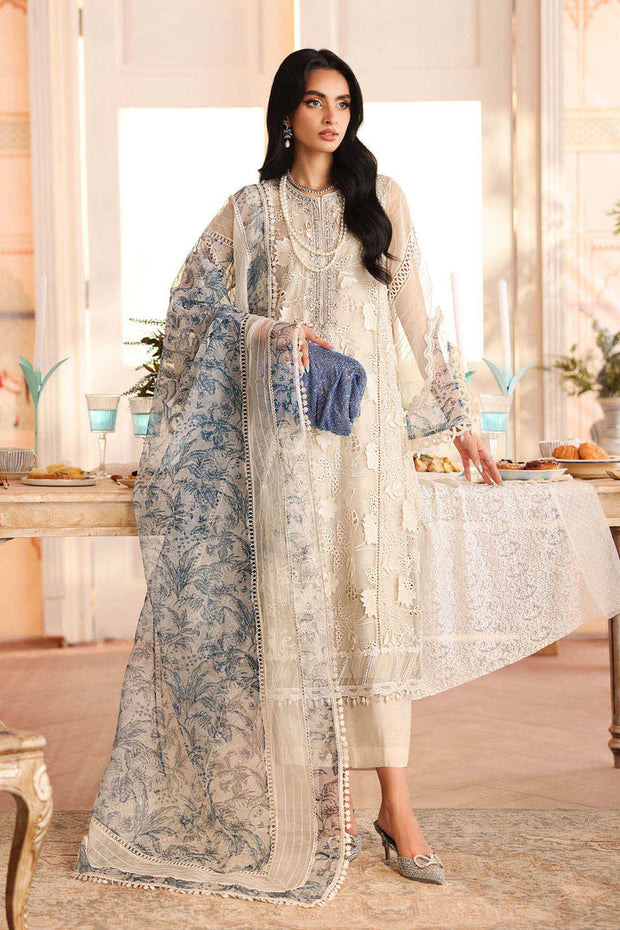 3 Piece Embroidered Organza Suit Pakistani Party Dress