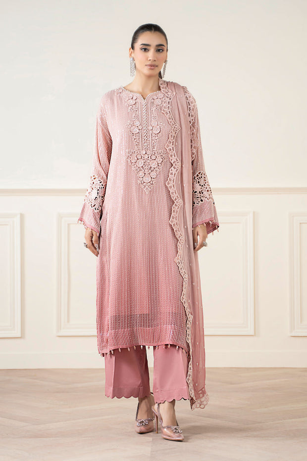 3 Piece Embroidered Chiffon Suit Pakistani Party Dress