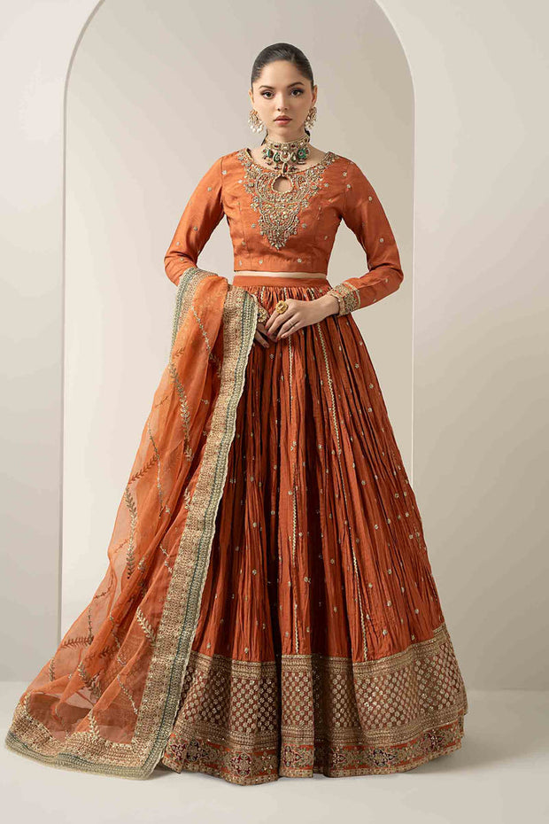 3 Piece Embroidered Raw Silk Suit Pakistani Party Dress