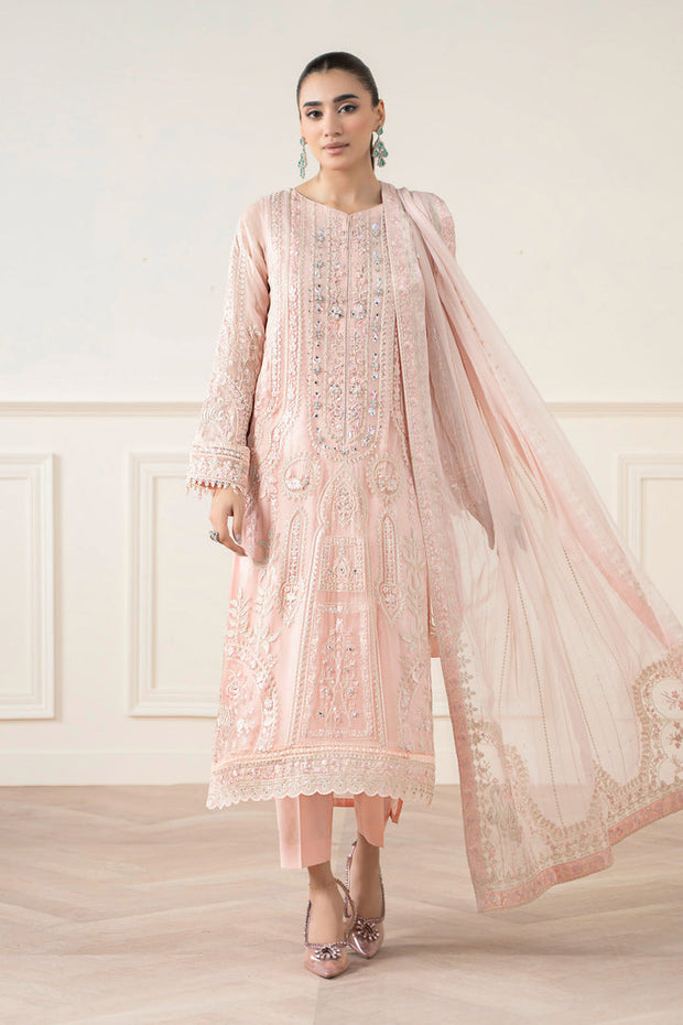 3 Piece Embroidered Chiffon Suit Pakistani Party Dress