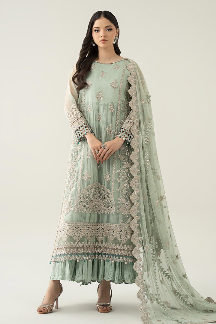 3 Piece Embroidered Organza Suit Pakistani Party Dress
