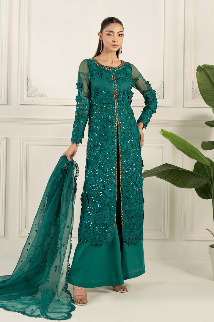 3 Piece Embroidered Organza Suit Pakistani Party Dress