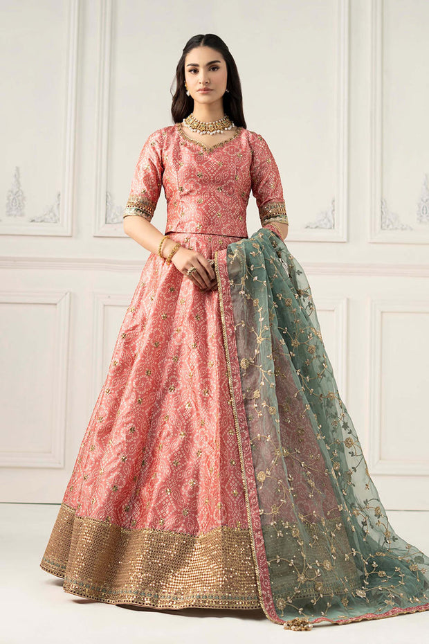 3 Piece Embroidered Raw Silk Suit Pakistani Party Dress
