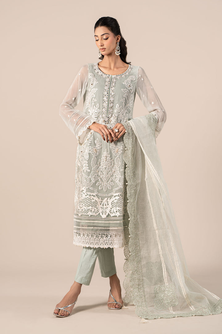 3 Piece Embroidered Chiffon Suit Pakistani Party Dress