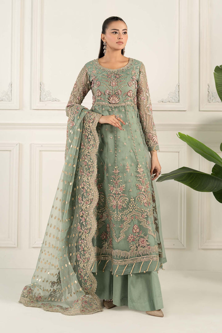 3 Piece Embroidered Organza Suit Pakistani Party Dress
