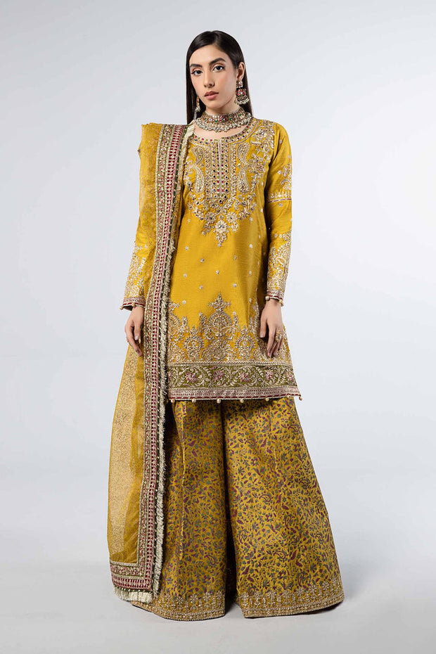 3 Piece Embroidered Raw Silk Suit Pakistani Party Dress