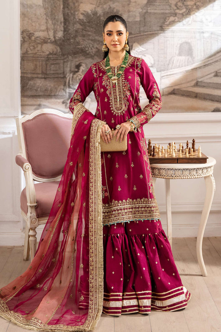 3 Piece Embroidered Raw Silk Suit Pakistani Party Dress