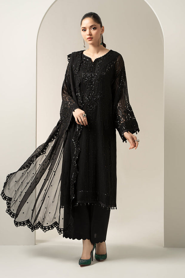 3 Piece Embroidered Chiffon Suit Pakistani Party Dress