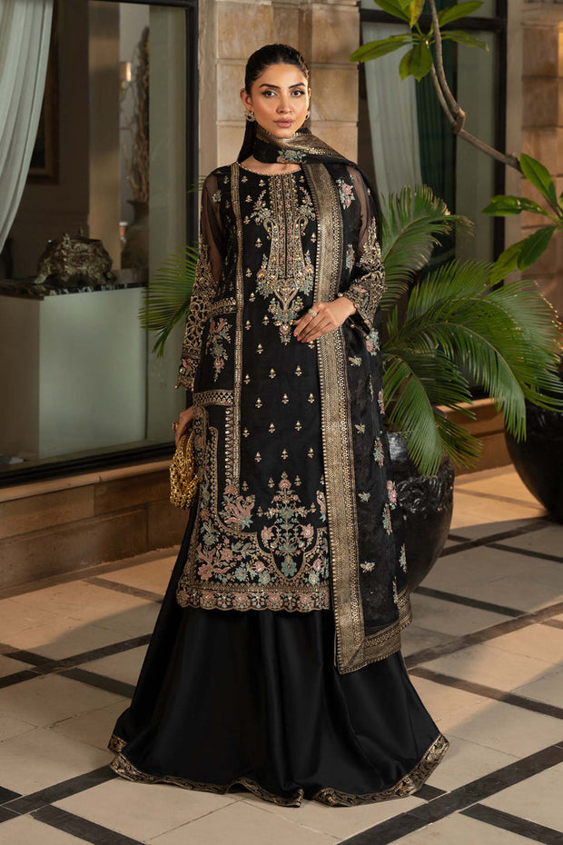3 Piece Embroidered Organza Suit Pakistani Party Dress