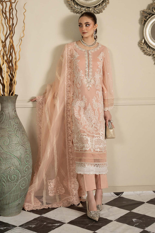 3 Piece Embroidered Chiffon Suit Pakistani Party Dress