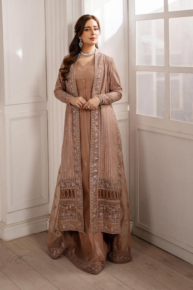 2 Piece Embroidered Raw Silk Suit Pakistani Party Dress