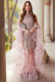Elegant Lilac Pakistani Bridal Dress with Embellishments