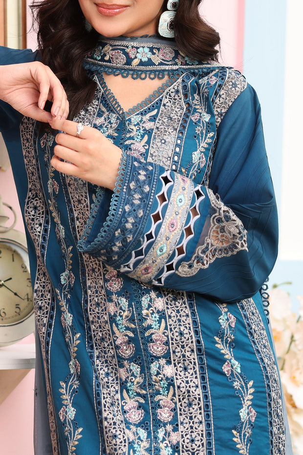 Imrozia Premium Pakistani Dresses Lawn Embroidered Ensemble Turn