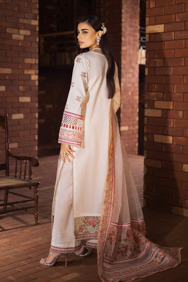 Imrozia Elegant Pakistani Dresses with Organza Embellished Lawn