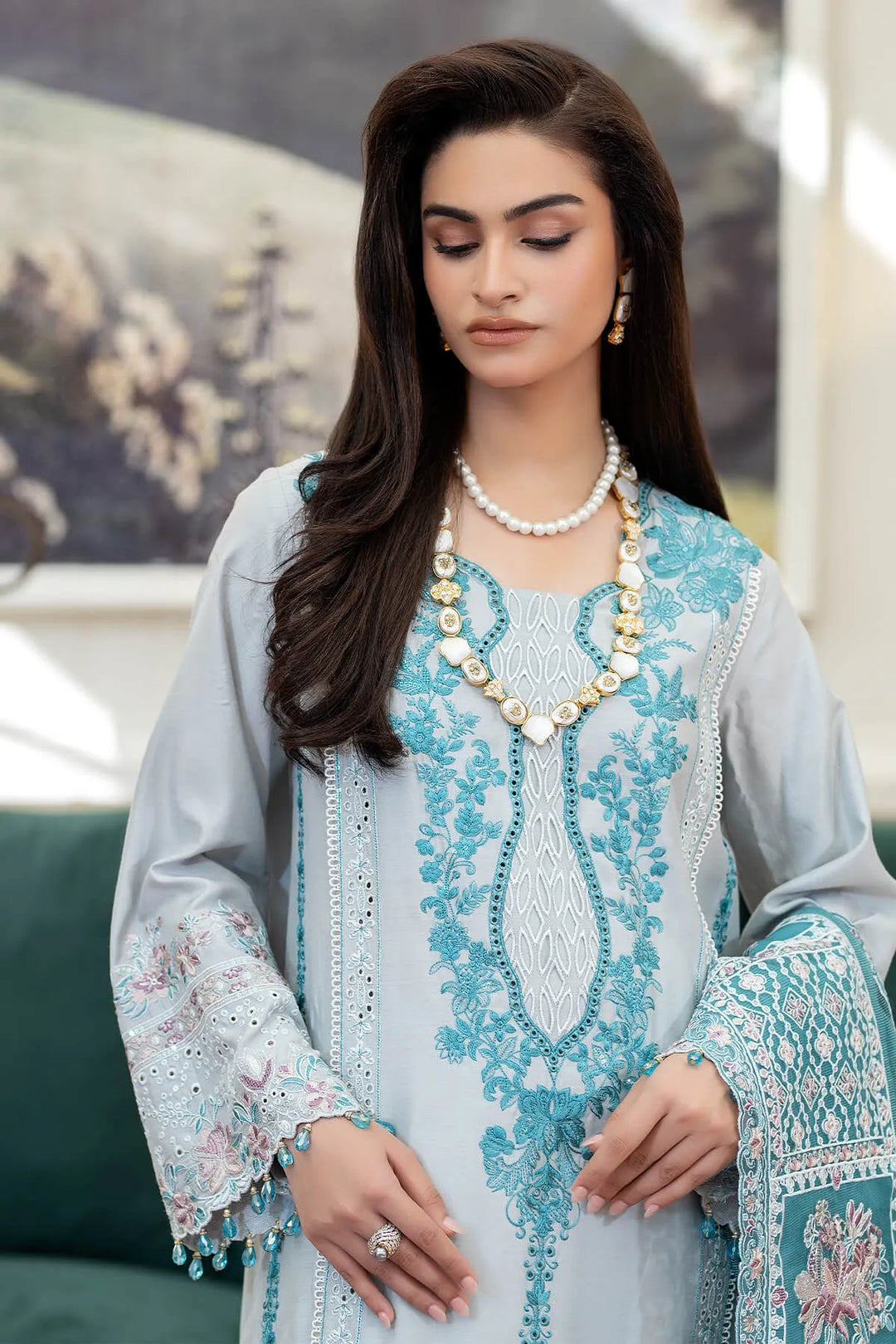 Front Embroidered Lehenga