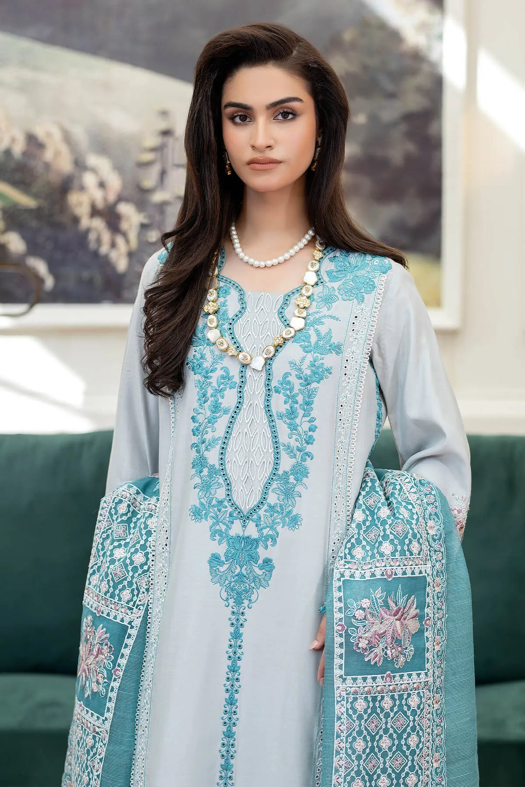 Front Embroidered Lehenga