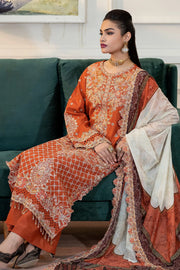 Embroidered Raw Silk Lehenga With Dupatta 78Ae