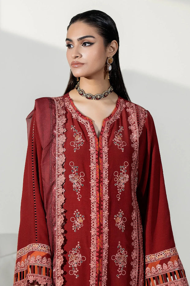 Silk Embroidered Gown