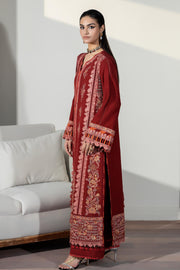Imrozia Raw Silk Pakistani Dresses Embroidered Silk