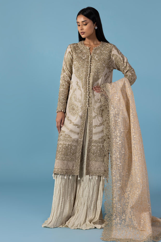 Sana Safinaz Stitched Raw Silk Exclusive Suit Sana Safinaz